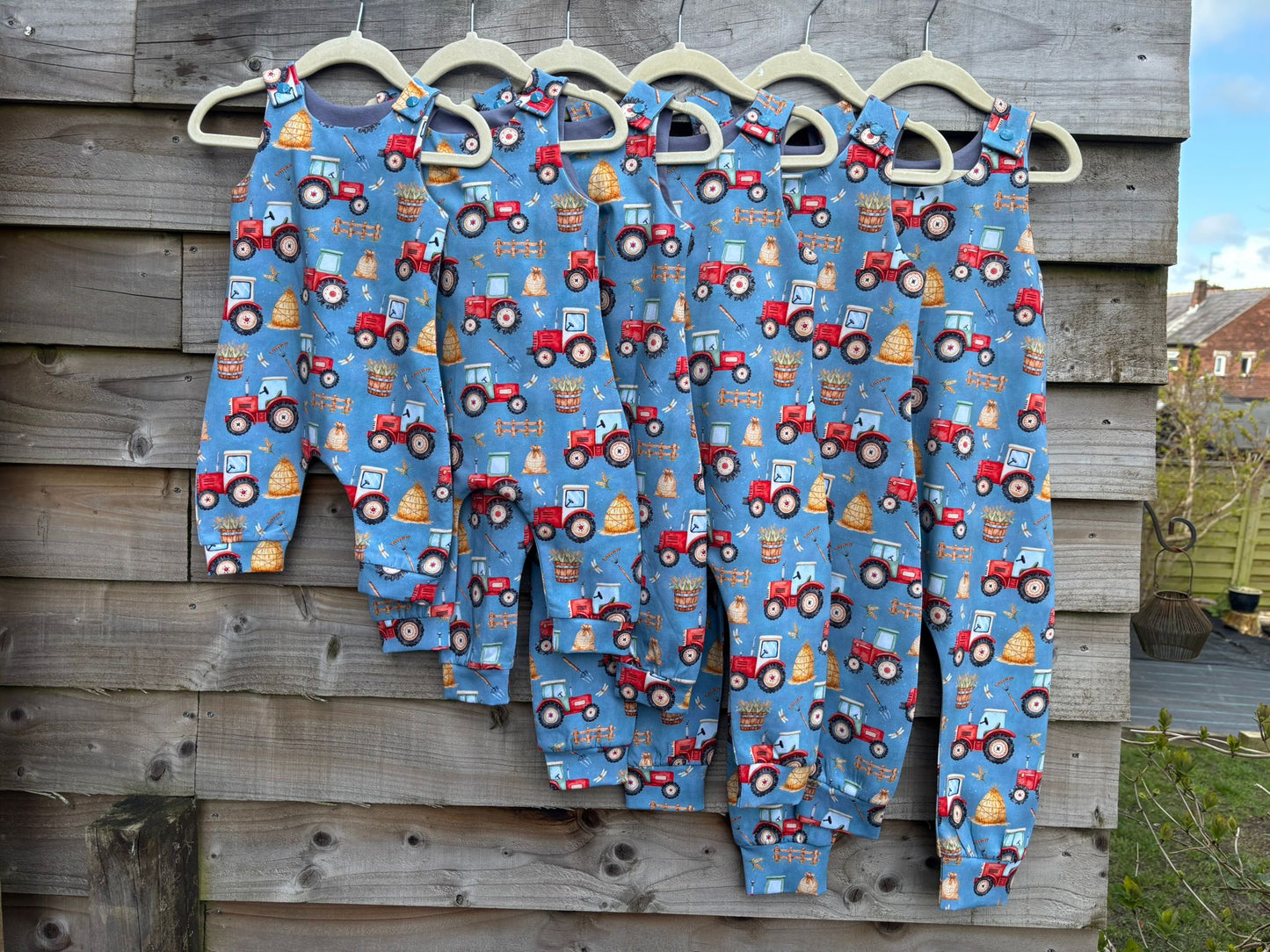 Red Tractor Harvest Romper