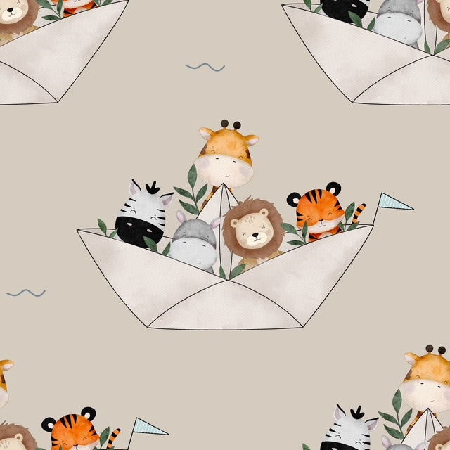 Paper Boats Romper (Beige , Dusky Pink , White , Blue) image 0