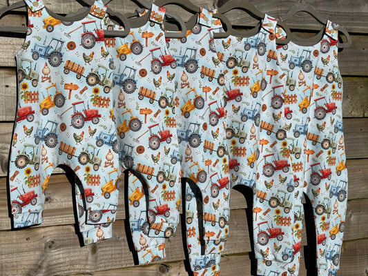 Chickens & Tractors Romper