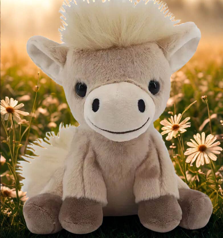 Pony Beige Soft Plush Toy -18cm