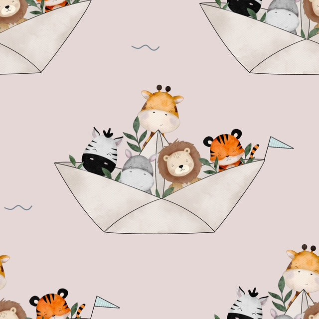 Paper Boats Romper (Beige , Dusky Pink , White , Blue) image 1