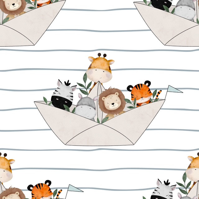 Paper Boats Romper (Beige , Dusky Pink , White , Blue) image 2